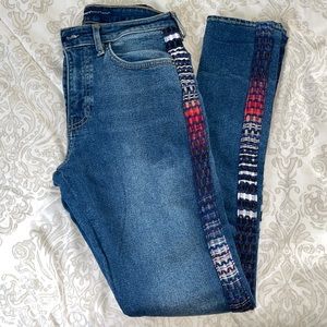 Levi's 721 Made & Crafted Racing Stripe Skinny
High Rise Dark Wash Jeans 27/30
